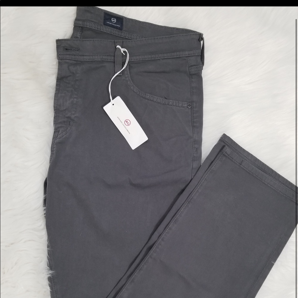 Mens AG Charcoal graduate jeans